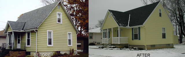before and after home makeover